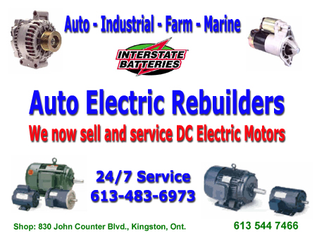 Interstate batteries for auto industrial farm and marine