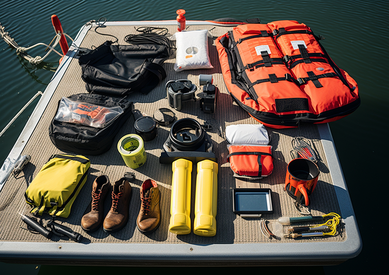 Essential Safety Equipment: Discuss the must-have safety equipment on board, such as life jackets, fire extinguishers, and distress signals.