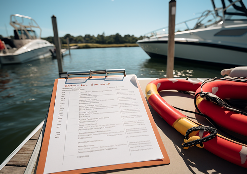 Pre-Departure Checklist: Create a comprehensive pre-departure checklist to ensure a safe boating experience for families and individuals.